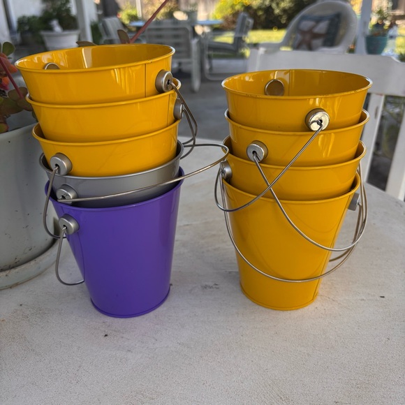 Colorful Metal Buckets Set - Picture 3 of 4